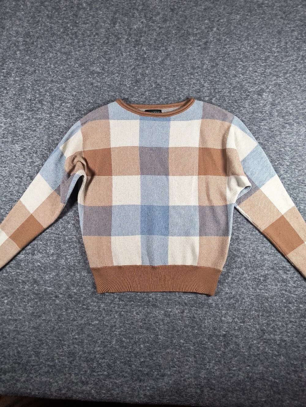 Cynthia Rowley plaid sweater, women's XS